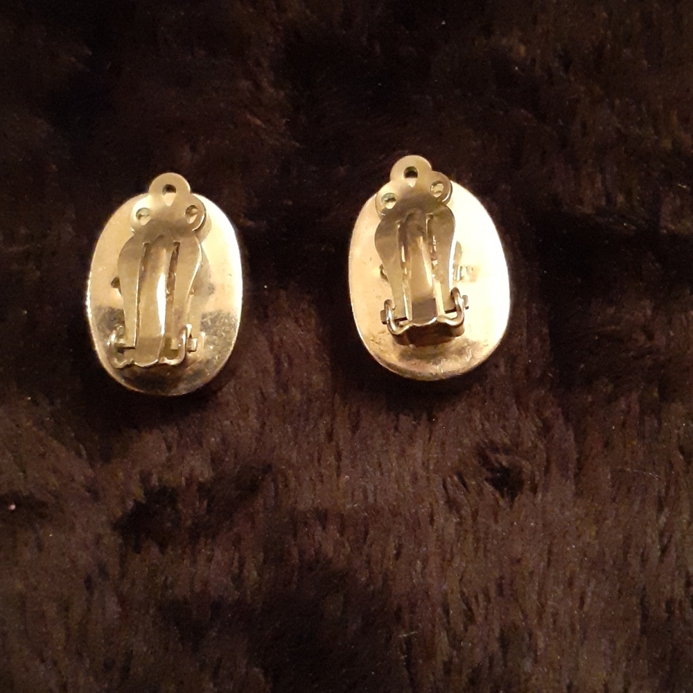 Sterling Lapis & Turquoise Earrings - Picture 5 of 6